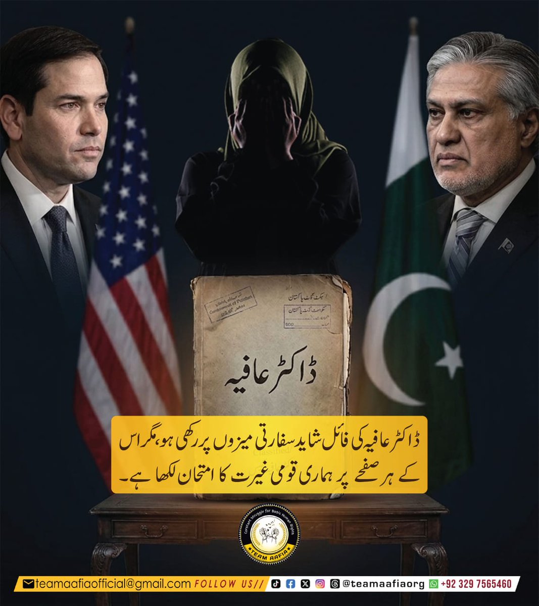 Team Aafia official tweet media