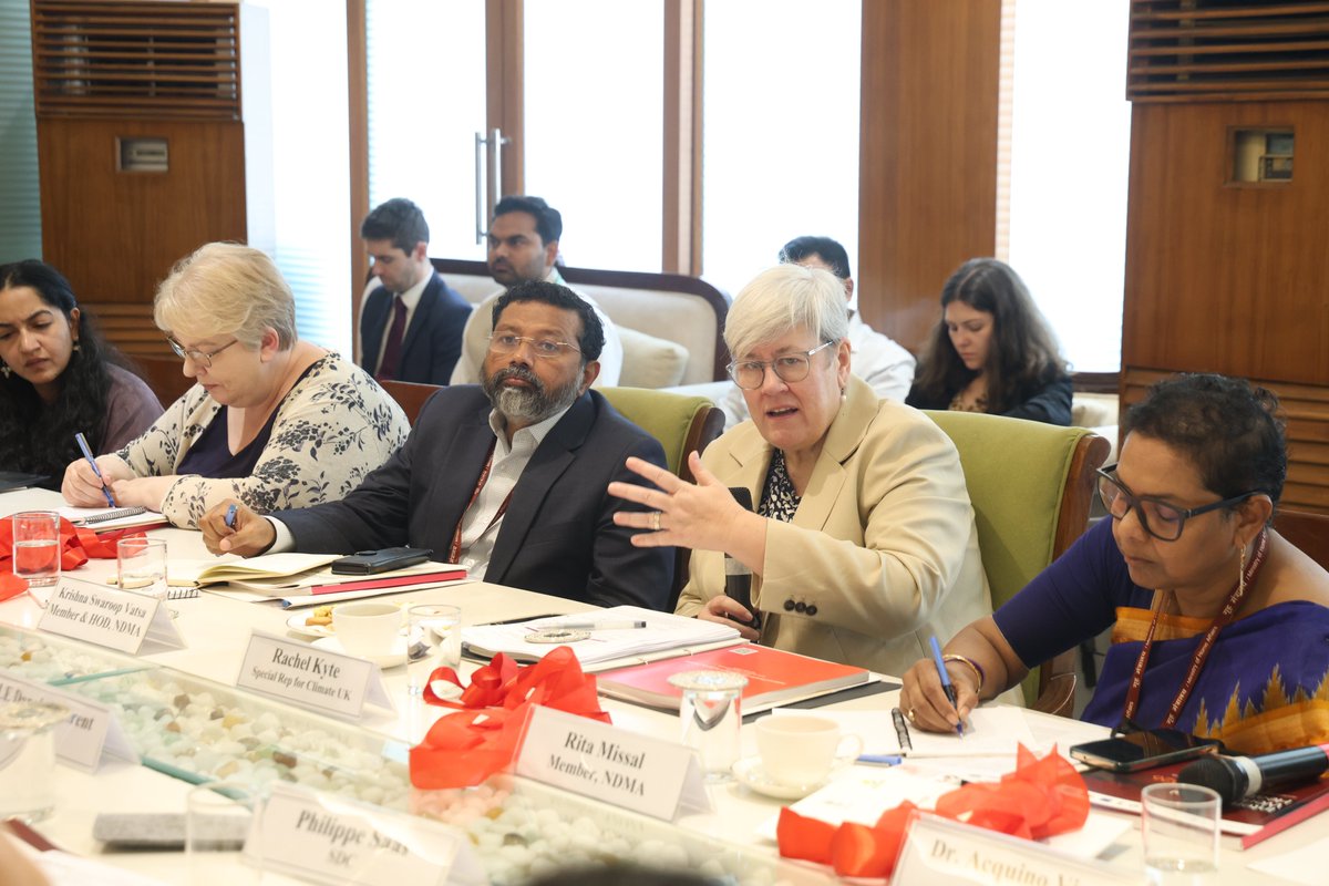 ndmaindia's tweet image. A Closed-group Policy Roundtable on “Unlocking Resilience Finance for India” was held today at @ndmaindia Bhawan, New Delhi. The dialogue focused on collaborative partnerships and scalable financing solutions to enhance resilience and preparedness.
#NDMA #DRR #collaboration