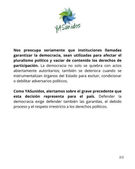 EcEnDirecto's tweet photo. #ATENCIÓN 
Mediante un comunicado, #Yasunidos expresó su preocupación por la decisión del juez del Tribunal Contencioso Electoral, Joaquín Viteri, de suspender provisionalmente al movimiento Revolución Ciudadana, sin que exista un proceso con todas las garantías posibles.
"Se trata de una medida de enorme gravedad jurídica y democrática", indicó.