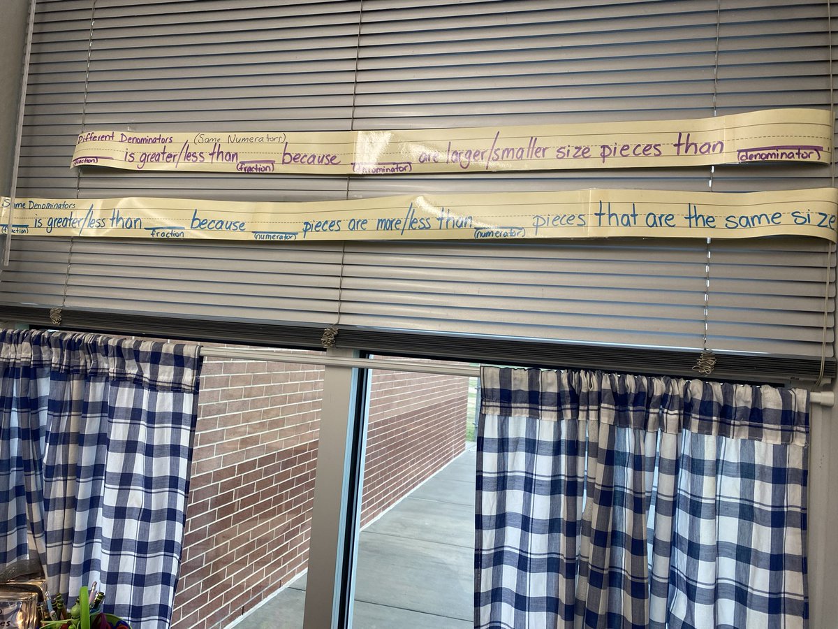 I needed my small groups to practice justifying fraction comparisons. So you bet I made a way to put up my sentence stems for them to refer to! 🤣