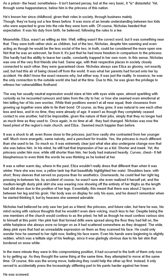 whoever drew this in response to the except i gave as a prompt thanks it really is the entire thing summarized as a pic (suggestive writing 2nd pic)