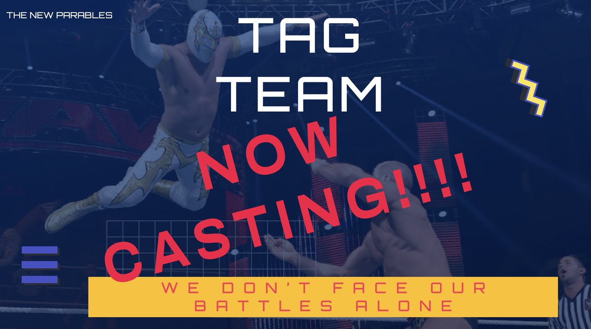 thenewparables's tweet photo. We are just one piece away! We are looking for the young voice of our hero, Ricky.  He is 10 and super enthusiastic for his great love... wrestling.   If you have someone interested please contact us at troy@thenewparables.com .... yes it is a paid gig.   
https://t.co/tfADL9Ezij https://t.co/B6sa0PdhWE