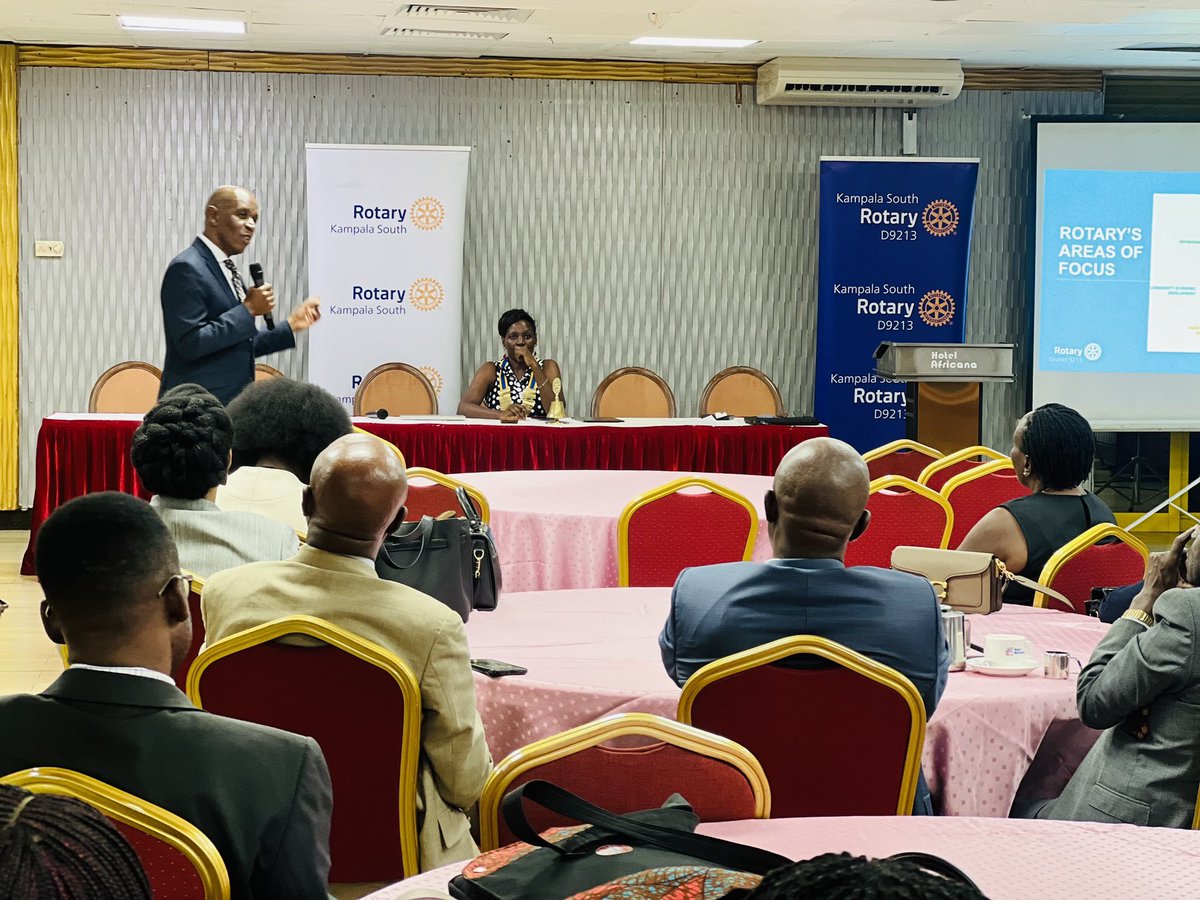KampalaSouth's tweet image. “In #Rotary, we are defined by the passions we have” - PDG John Magezi Ndamira #SouthFellowship #RCKampalaSouth #TRF