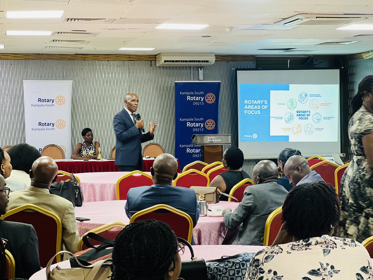 KampalaSouth's tweet image. “In #Rotary, we are defined by the passions we have” - PDG John Magezi Ndamira #SouthFellowship #RCKampalaSouth #TRF