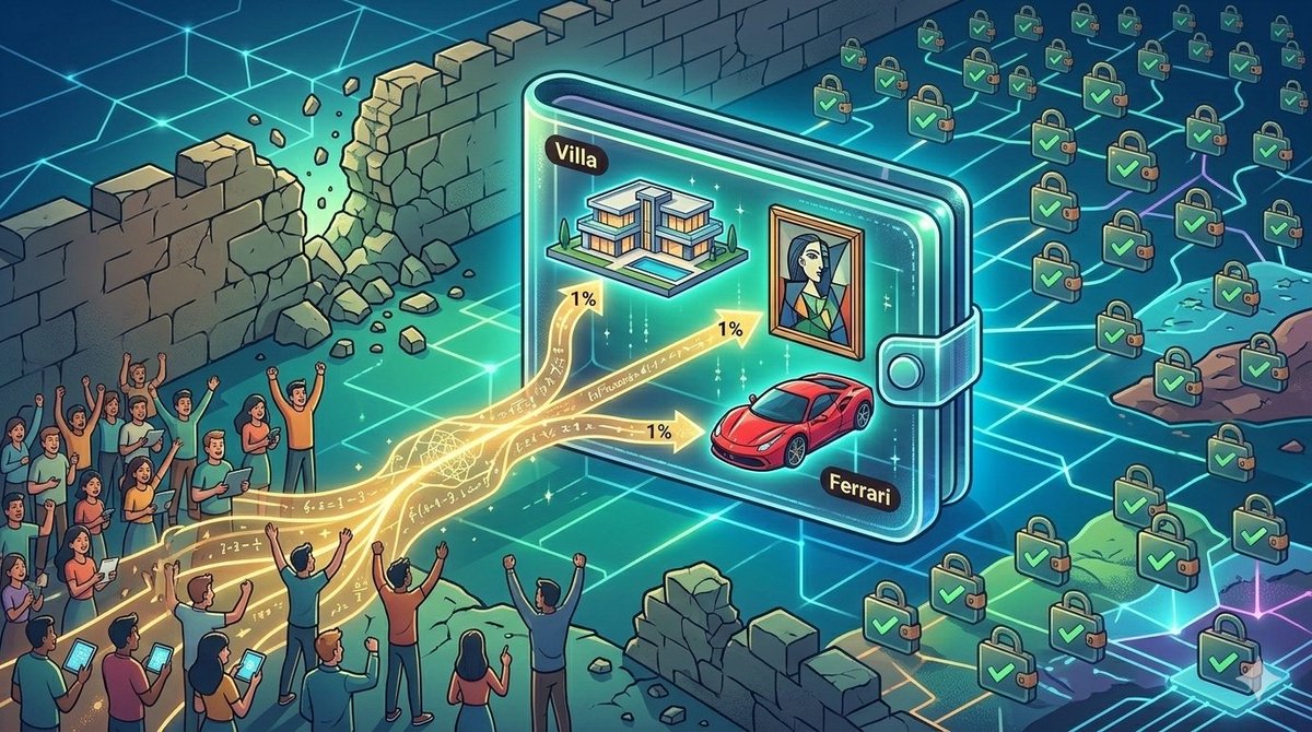 _darrenweb3's tweet photo. In 2026, you can own 1% of a:
🏠 Villa
🖼️ Picasso
🏎️ #Ferrari
...all in one #wallet. #RWAs have democratized #wealth. High-barrier assets are now open for everyone.

#AI #Crypto #Web3 https://t.co/khJ2TJFLOz