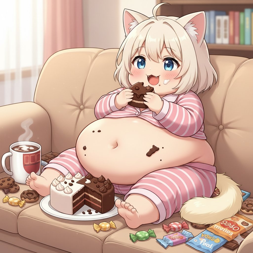 NekoBellyDaily's tweet photo. ๐ฐ Cake for a happy little glutton.
Tummy so full, so loved.
#NekoBellyDaily #chubby #softgirls #bellylove #sweetglutton https://t.co/DNOVgu8keY