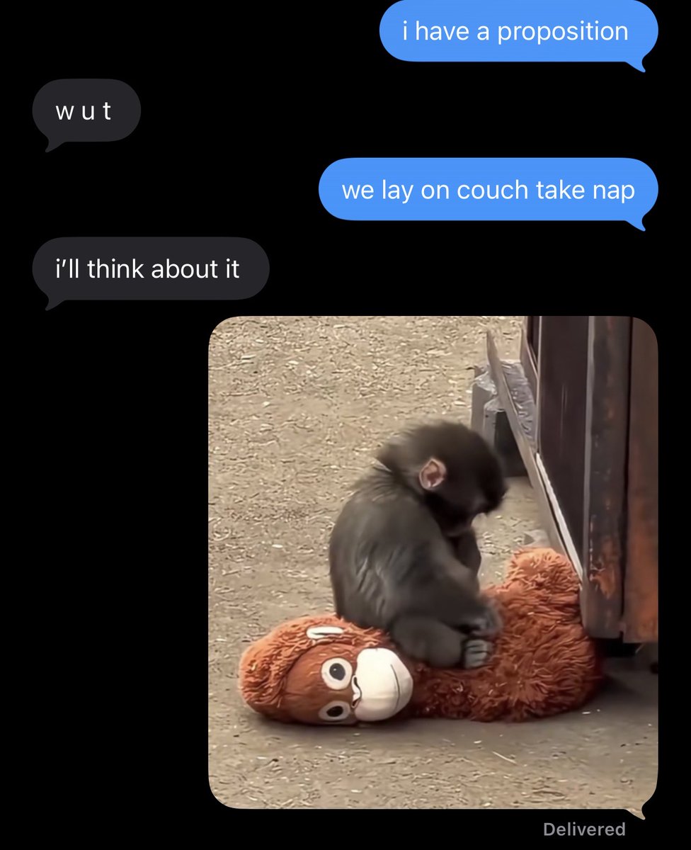 tried to get my bf to lay on the couch with me