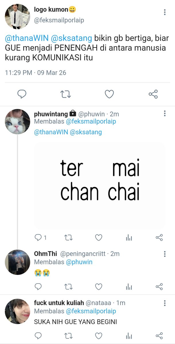 #Winnysatang m-maaf maksudnya #Winny and #Satang 

AKU STRES BANGET GILAAA 😭