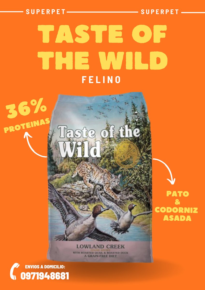 SuperPet19's tweet photo. Taste of the wild feline https://t.co/zV7YzljlCr