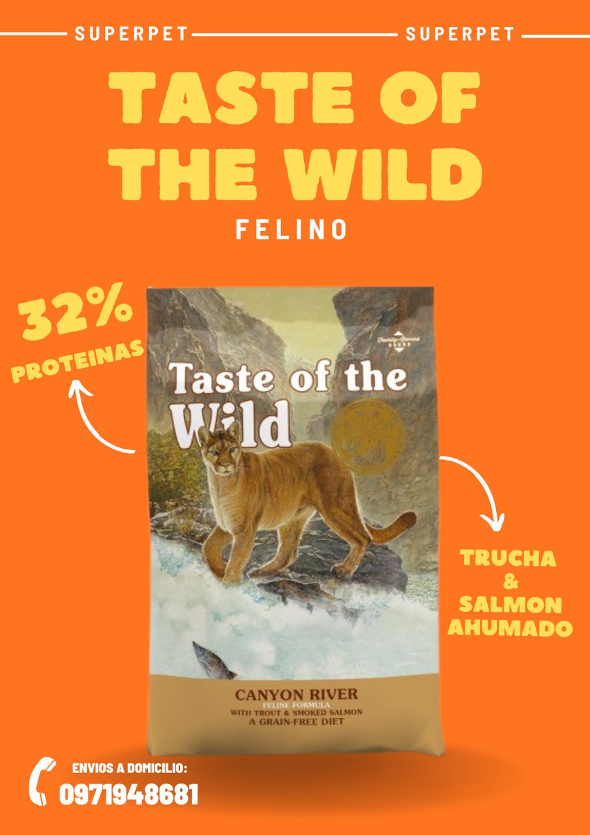 SuperPet19's tweet photo. Taste of the wild feline https://t.co/zV7YzljlCr