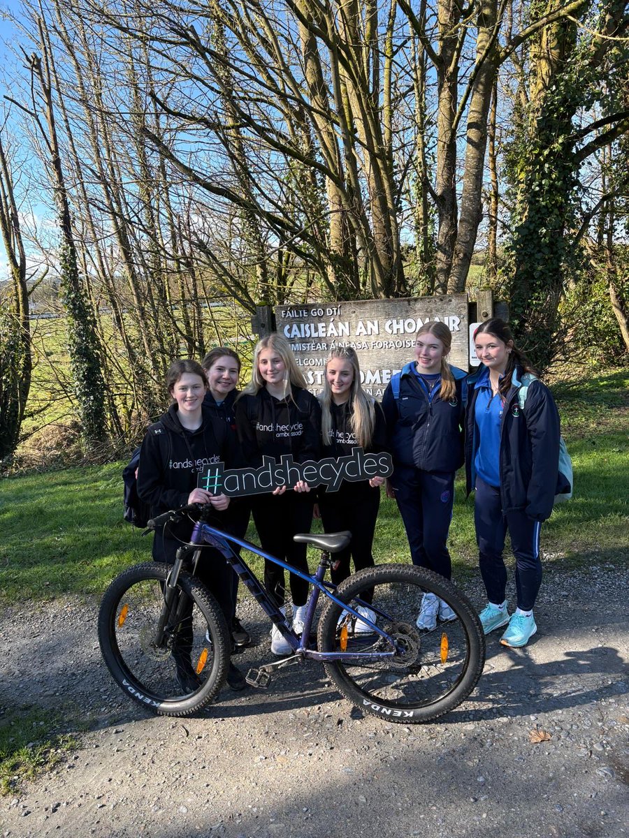 Pres_Carlow's tweet photo. Well done to Isobel and Aoife who recently participated in a trail biking event in Castlecomer Discovery Park. The @Pres_Carlow girls are involved in the national #AndSheCycles Campaign promoting and encouraging more girls to get involved in cycling. @GreenSchoolsIre @CeistTrust https://t.co/ZX7gQe6Ckv