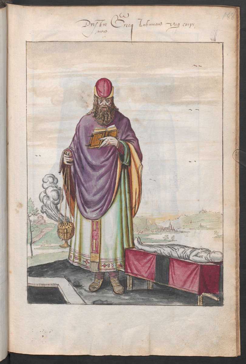 - Greek priest
- Greek village young women going to sell bougatses (fugatses)
- Greek priest "staring at a Latin/Frangos look"

Ca. 1573

@Österreichische Nationalbibliothek