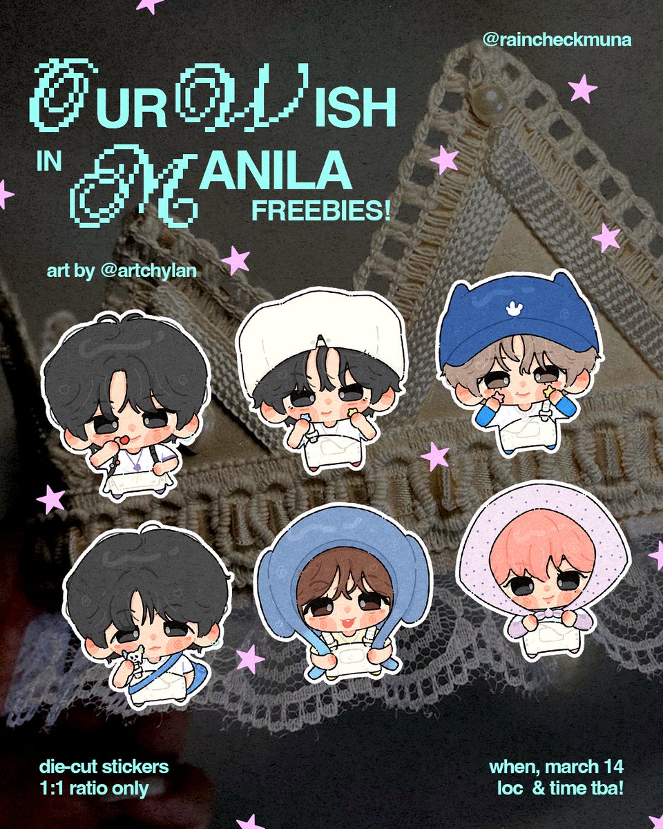 into our wish: our wish in manila freebies 🪽

⋆ 1:1 ratio only
⋆ open for trades! (just dm me) 

no need to show anything when claiming, i'll be handing these out randomly 🤓₊˚⊹♡

#INTOTHEWISH_Manila #OURWISHinMANILA #OurWISH_Manila