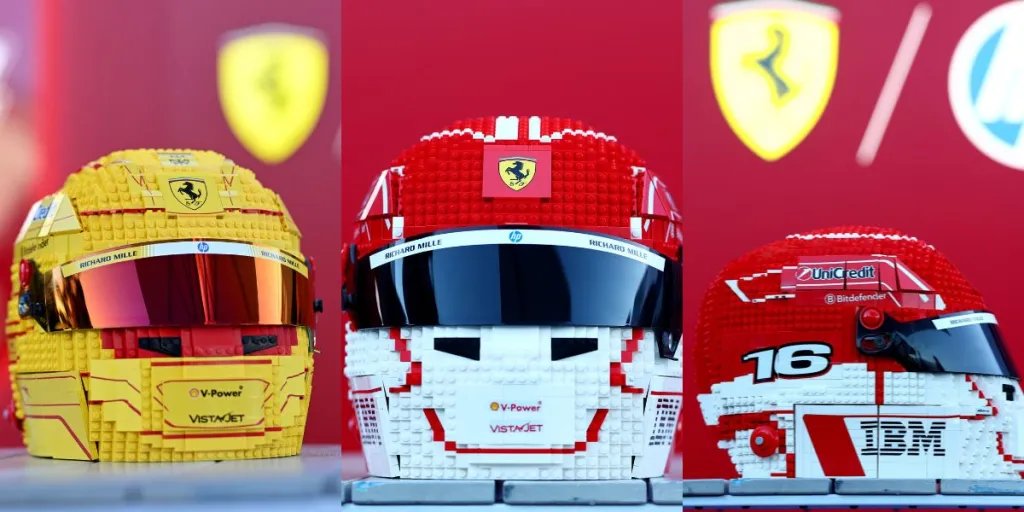 laminifigs's tweet photo. The 2026 F1 season is here, and so are the new LEGO driver helmets! 🏎️✨ We break down the new Scuderia Ferrari sets and the rumors of a full 22-driver grid in our latest post. 
Check out the gallery: https://t.co/3cSbGIoxUl 
#Formula1 #Lego #laminifigs https://t.co/tF0yVXskZA