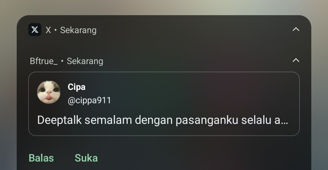 Bftrue_'s tweet photo. @cippa911 baru kali ini ada notif twit mu wkwk https://t.co/MP85qc2TMt