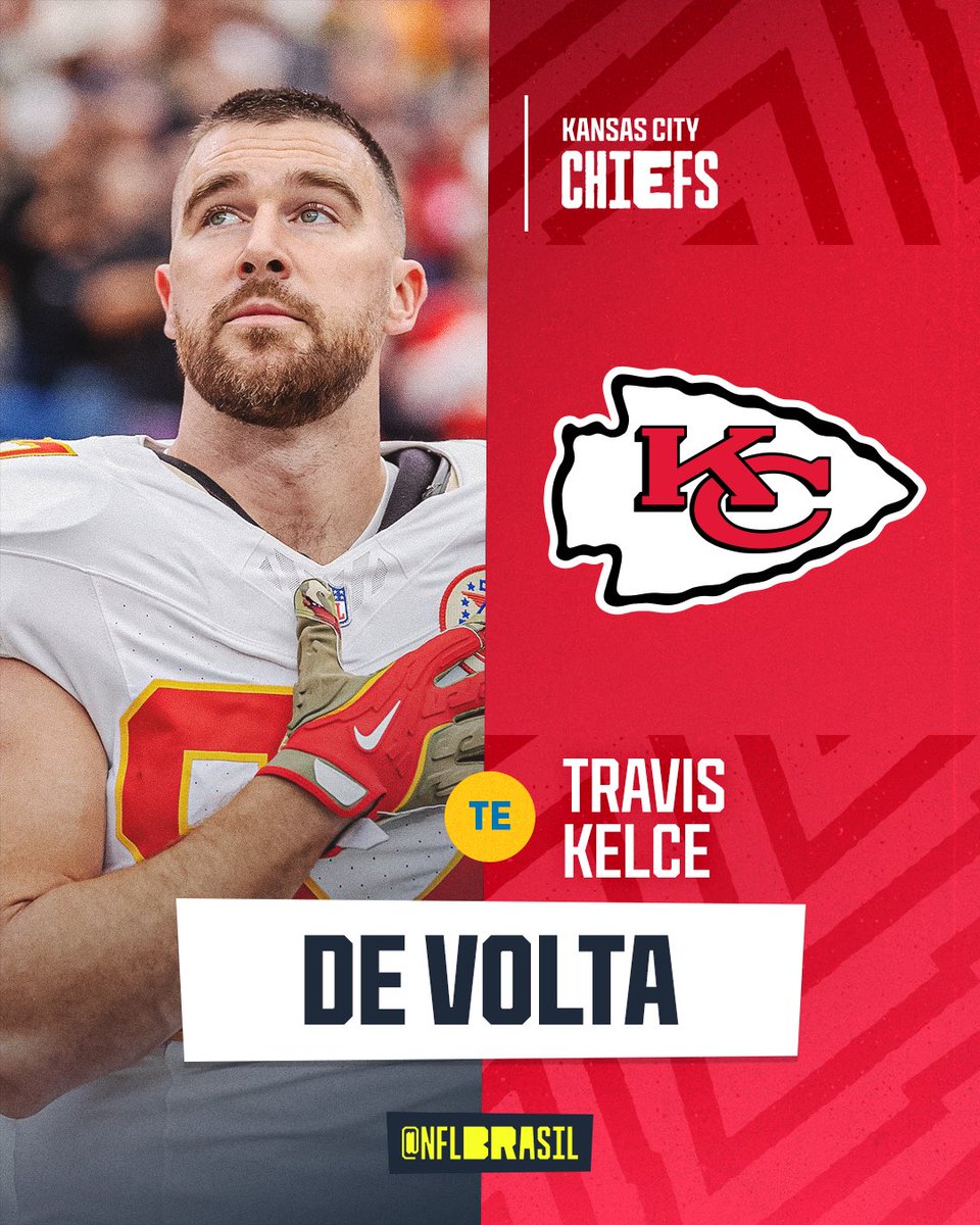 O CARA DOS CHIEFS CONTINUA! 🤩

Travis Kelce deve retornar para mais uma temporada, sua 14ª, no Kansas City Chiefs. Lealdade! 😤