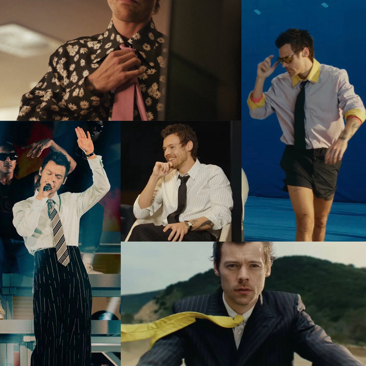 angelslouisw's tweet photo. me encanta que en esta nueva era harry use corbata, el nuevo dress code para el tour https://t.co/u72zmDsw1F