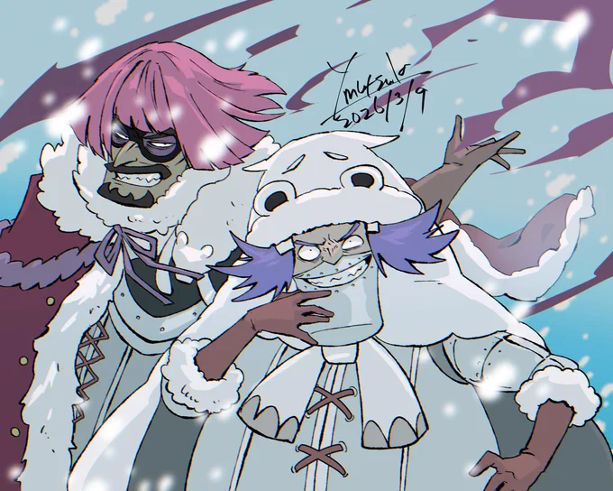 ドラム王国組のイラストお褒め頂いたのが嬉しかったのでさっそくTourBoxを使って描かせて頂きました。 ありがとうございます!