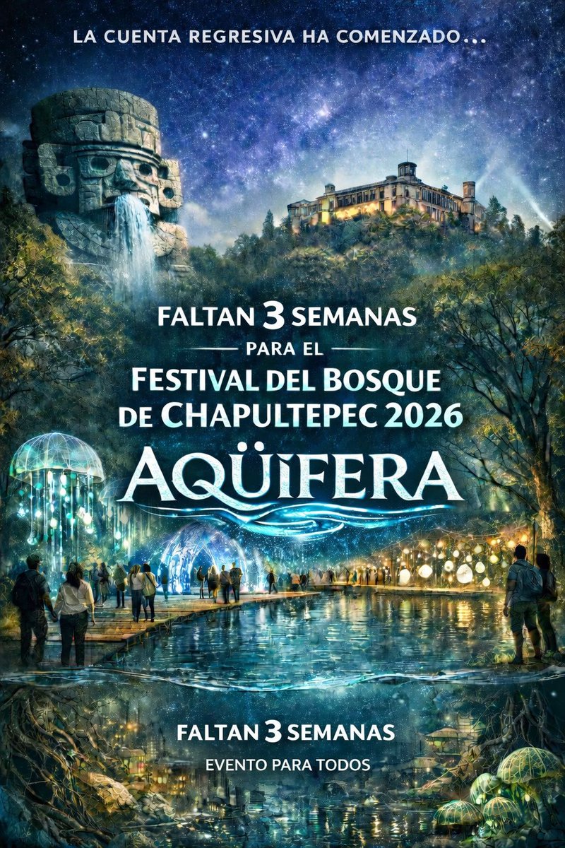 Regresa el Festival del Bosque de Chapultepec y para esta edición la temática será el agua.
Aquí te contamos más.

Aqüifera | Festival del Bosque de Chapultepec 2026

Del 2 al 5 de abril, el Bosque de Chapultepec se transformará con instalaciones artísticas, recorridos