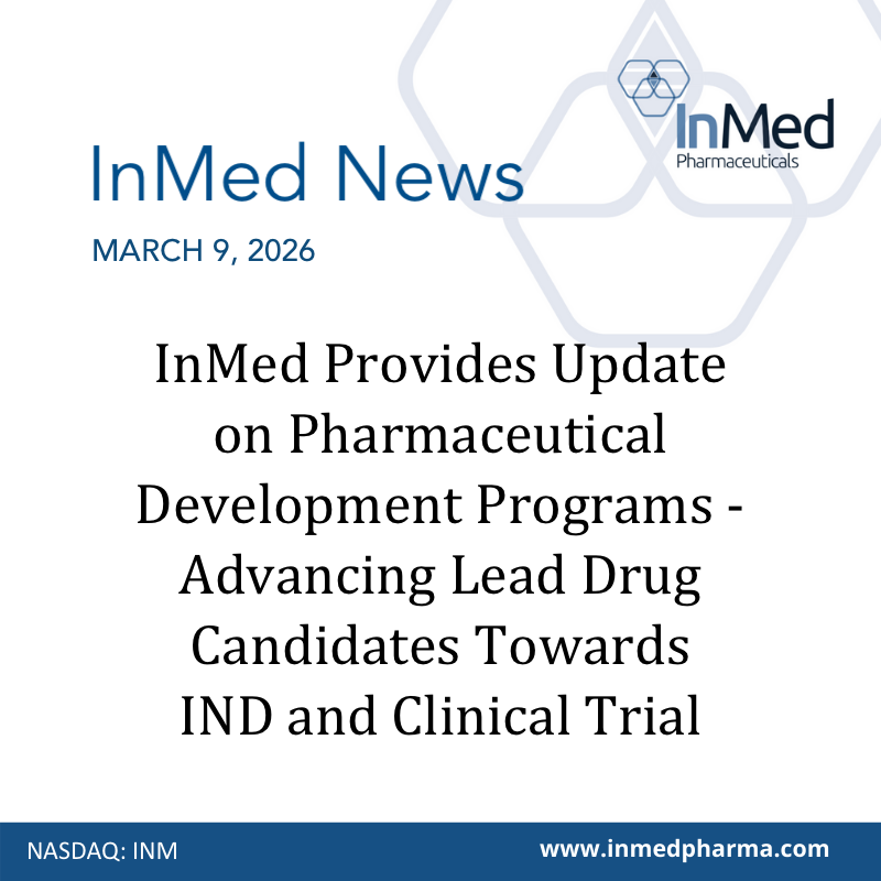 InMed Pharmaceuticals tweet media