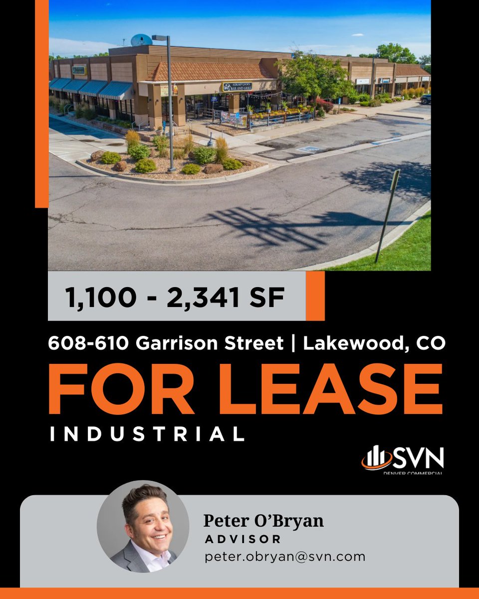 Limited availability at The Garrison - Lakewood, CO. High-traffic visibility, flexible layouts &amp; drive-in doors. Ideal for growing businesses + CRE pros. 

Few spaces left! Inquire: zurl.co/OYBpi

#CRE #FlexSpace #Industrial #Lakewood #SVN