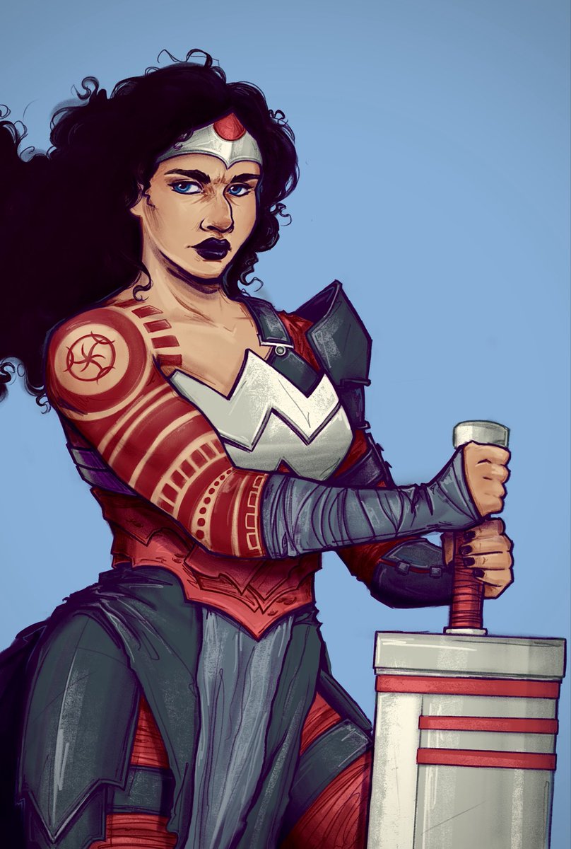 Absolute Wonder Woman drawn by me. my favorite book out right now without a doubt :)