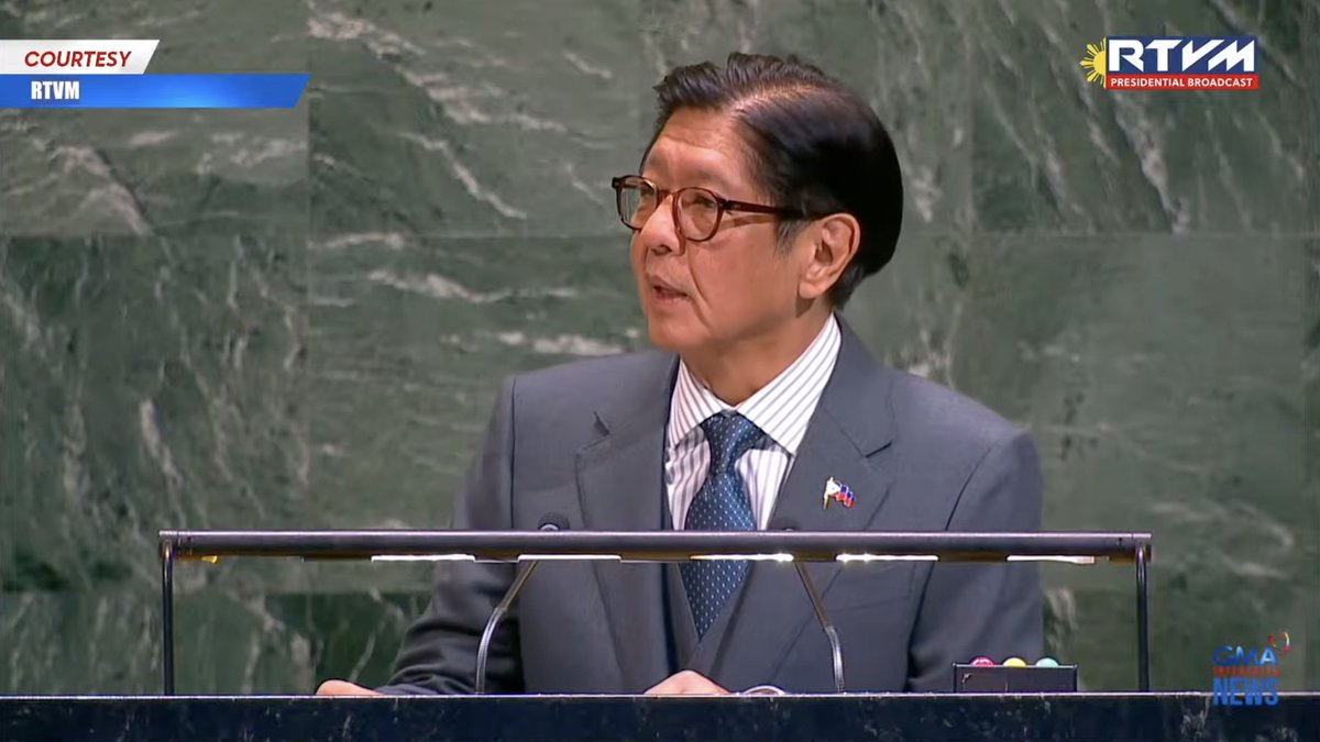 gmanews's tweet photo. LOOK: President Bongbong Marcos addresses the 70th session of the Commission on the Status of Women at the United Nations Headquarters on March 9, 2026 (US time) | via Joseph Morong/GMA Integrated News

WATCH THE LIVESTREAM: https://t.co/58qhAUlcwZ https://t.co/bUfYrHVb64