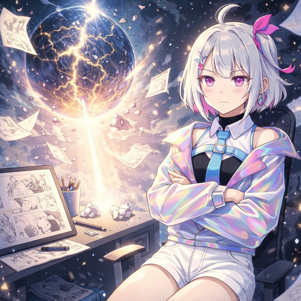 You write the story. HANASEE draws the manga.

HANASEE Prompt:

"A hero who refuses to save the world."