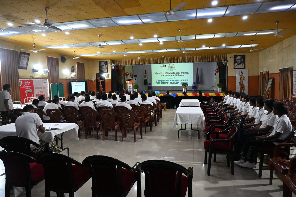 BbsrCh's tweet photo. #CHBBSR was organized an Awareness Programme on Women’s Health and Cancer Screening Care at GC CRPF BBSR .The event featured an engaging interactive session with participants, highlighting the importance of early detection, regular screening, and preventive healthcare for women. https://t.co/Yj6iqhKtco