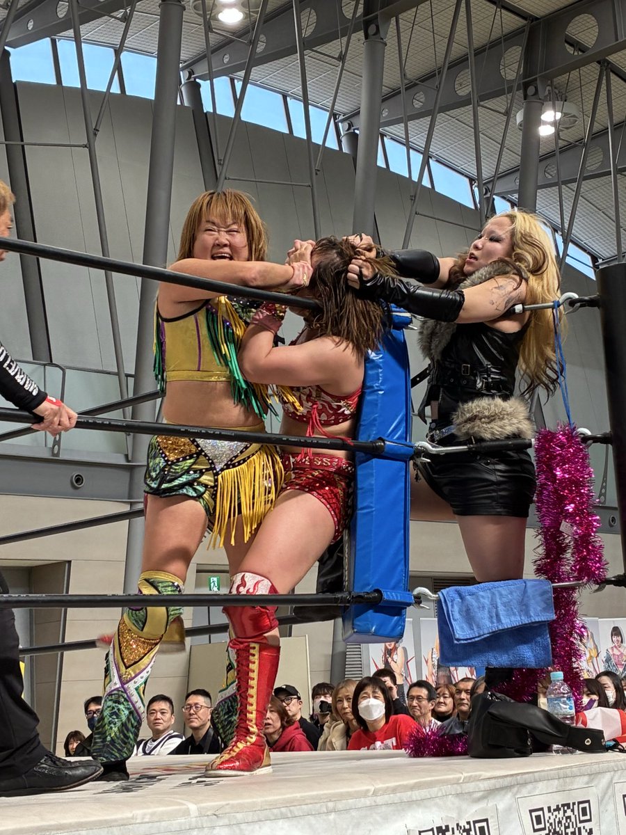 2026.3.8
マーベラス刈谷大会
セミファイナル

5分間延長戦！
初っ端！

永島選手は、もちろん！
やられたら、倍、やり返すー🔥

#永島千佳世　選手
#Sareee   選手
#マーベラスプロレス