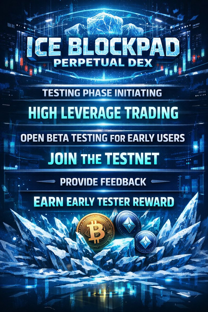 Snowy646599's tweet image. @ice_blockpad is moving closer to launching its Perpetual DEX, with testing expected to validate its trading engine, leverage system, and overall platform stability.

#iceblockpad #perpdex #DeFi #cryptotesting