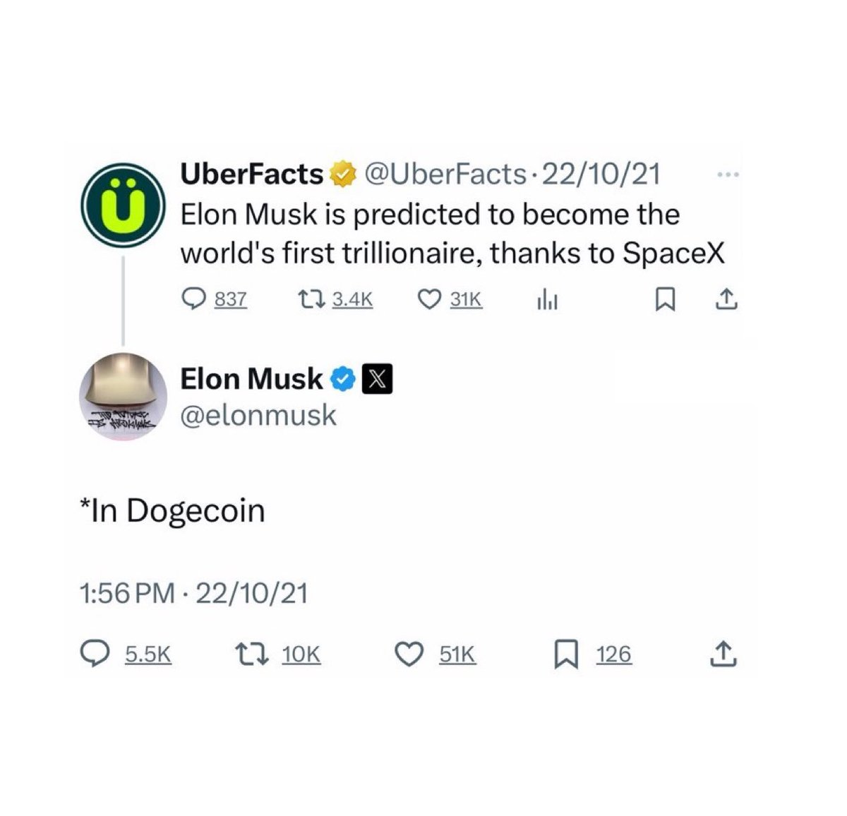 Trillionaire in Dogecoin. 😎