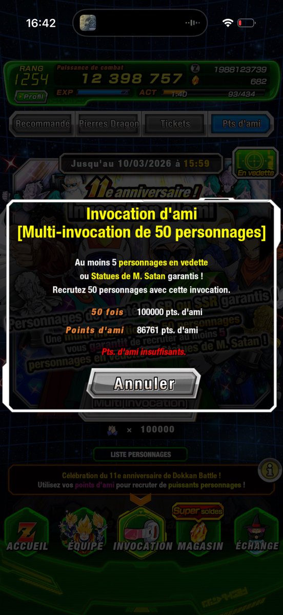 Ambre_thr's tweet photo. 10 ans plus tard 🕦

+ 393 Dai Kai &amp; 44 Vieux Kai ✨
+ environ 700M de Zenis en Statues 🔥

Rentable :) #DokkanBattle https://t.co/S7hlqKjeMI