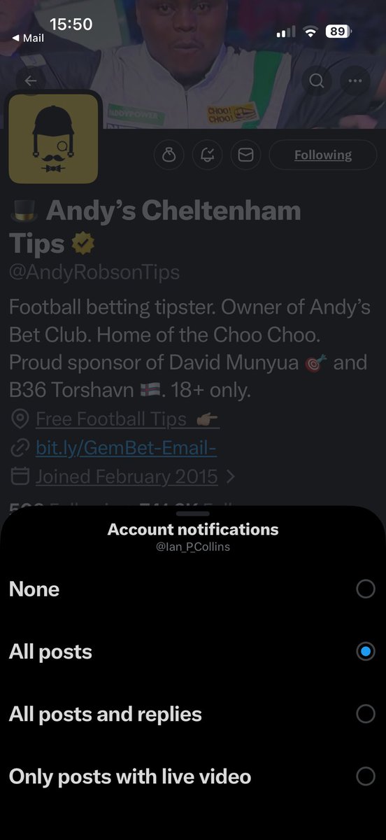 Ian_P_Collins's tweet photo. @AndyRobsonTips https://t.co/mxkrvh8sYS