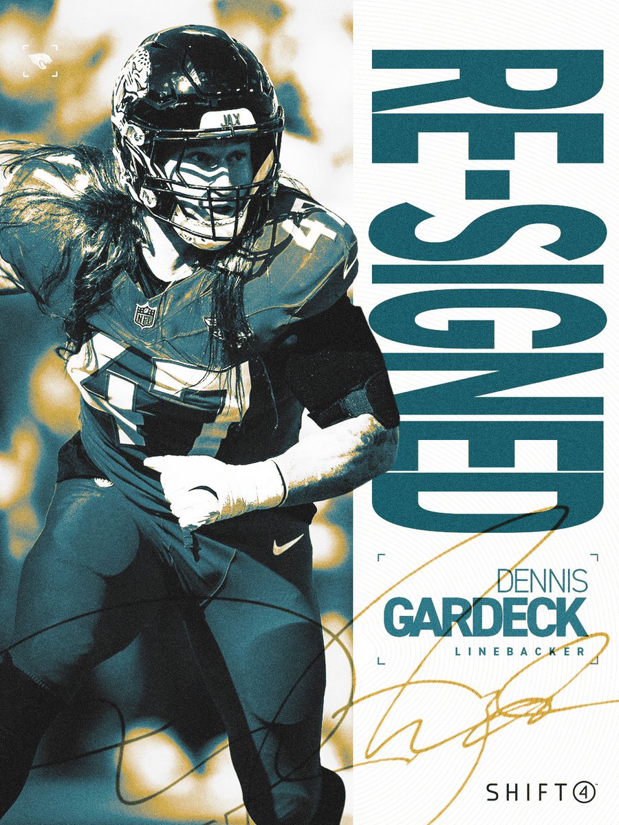 We have re-signed LB Dennis Gardeck.

<a href="/Shift4/">Shift4</a> | #DUUUVAL