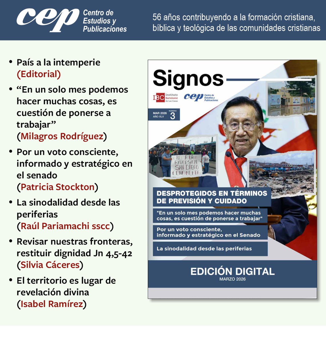 cepeditorial's tweet photo. #nuevapublicacion #revistaSIGNOS Nro. 3 del mes de marzo del 2026
#DescargaGratuita de la revista en https://t.co/QQUhDj8HKm https://t.co/Q1O0iAVWZM