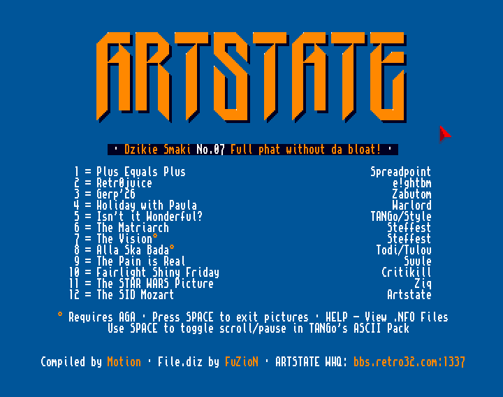 JudgeDrokk's tweet image. NEW - #AMIGA pack from ARTSTATE.
Dzikie Smaki! No.07  ** FIXED VERSION **
Brand New Monday - 9th March 2026

mega.nz/file/zyAl1KoB#…