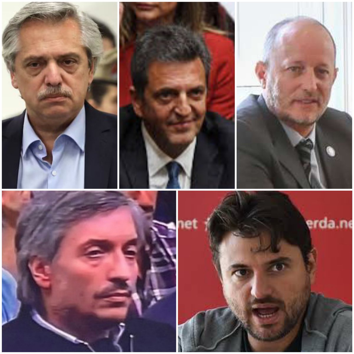 En un país normal todos estos estarían presos. Acá sigien impunes.