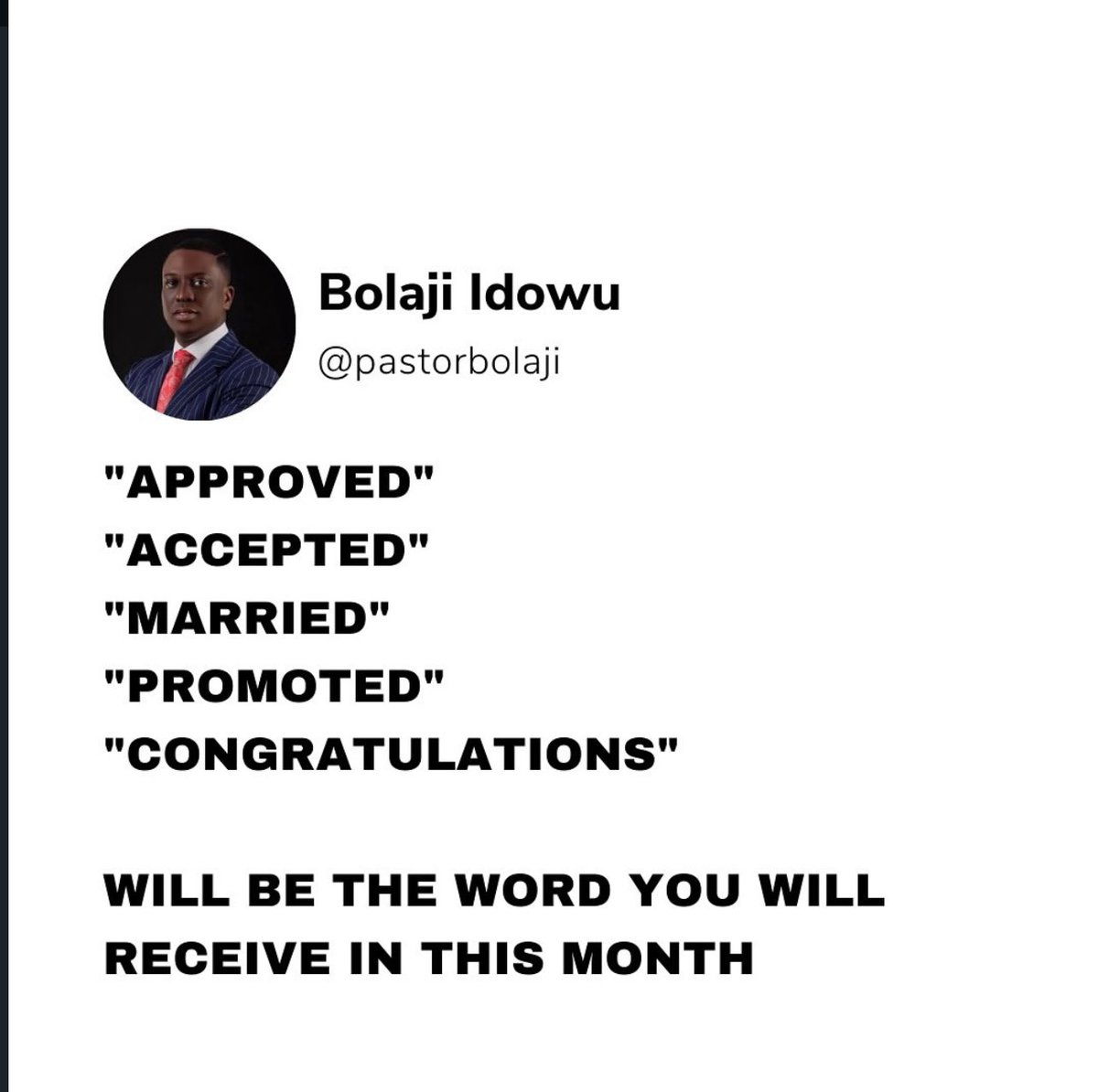 Bolaji Idowu tweet media