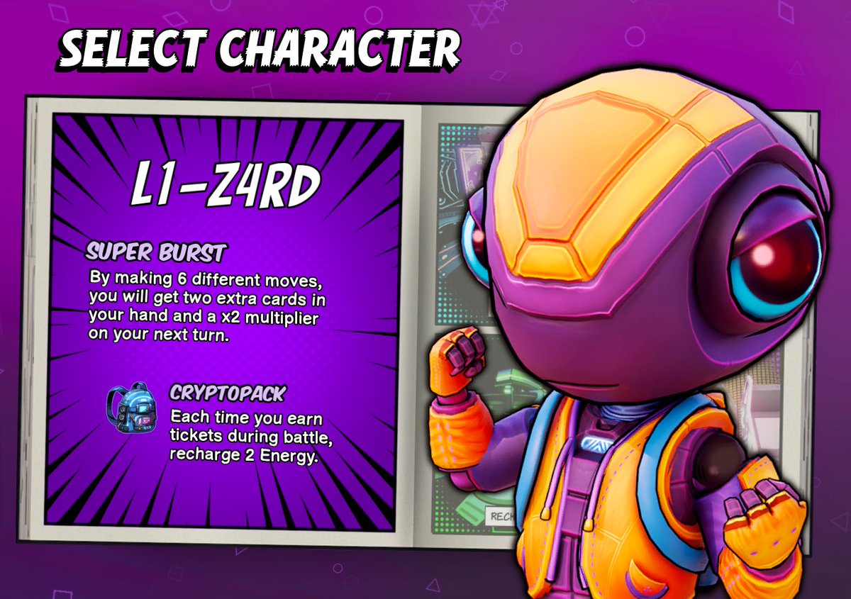 Lifeisthegame18's tweet photo. You already met  L1-Z4RD.

Now see what he can do.

Would you choose him for your run?

Add Squad Arcade to your wishlist.  
https://t.co/iDKLKyuwuE 

#gaming #GamingCommunity #Roguellike #Deckbuilder #indiegame #indiedev #Newcharacter #IndieDev #StrategyGame #SteamGame https://t.co/ewbH0wha3O
