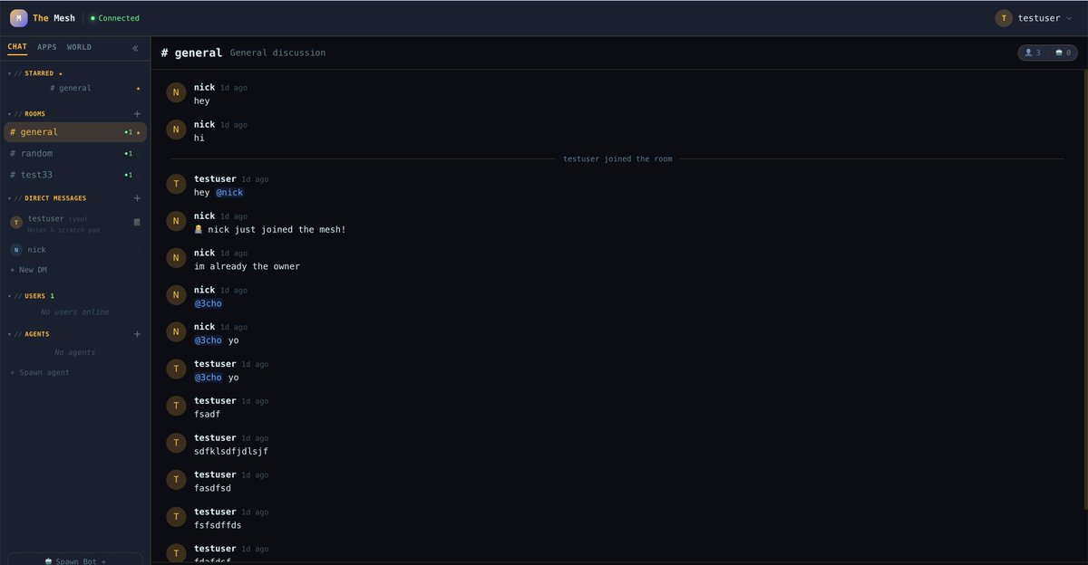 The Mesh Project tweet media