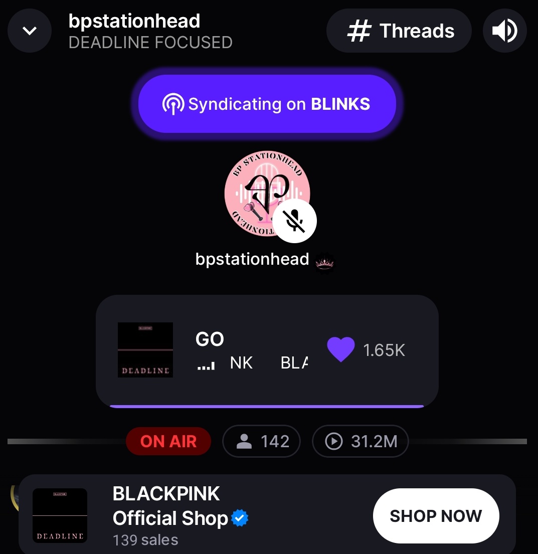 BP Stationhead tweet media