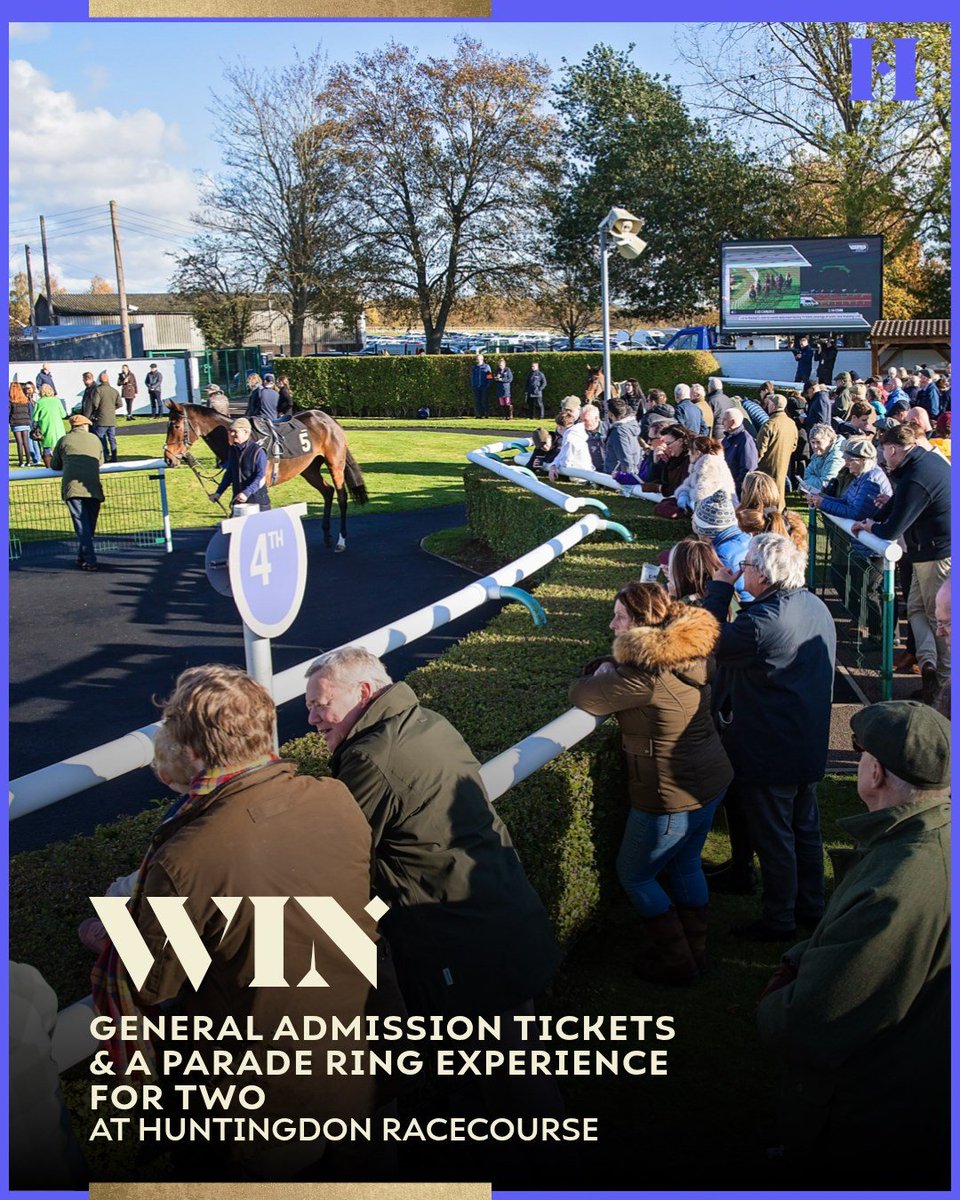 🚨 WIN! 🚨

You could be <a href="/Huntingdon_Race/">Huntingdon Racecourse</a> for their fixture on Wednesday, March 18

To enter: 

▪️ Repost this message
▪️ Follow <a href="/Huntingdon_Race/">Huntingdon Racecourse</a> and <a href="/RacingTV/">Racing TV</a>
 
🤞 Winner contacted tonight!