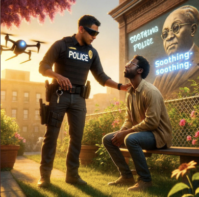 futurepolicing's tweet photo. 1/ Why does @FuturePolicing make fictional podcasts?
Because a story changes minds faster than a policy brief.
🧵 https://t.co/enV387XQiA