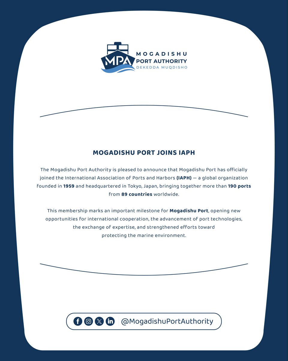 Mogadishu Port Authority tweet media