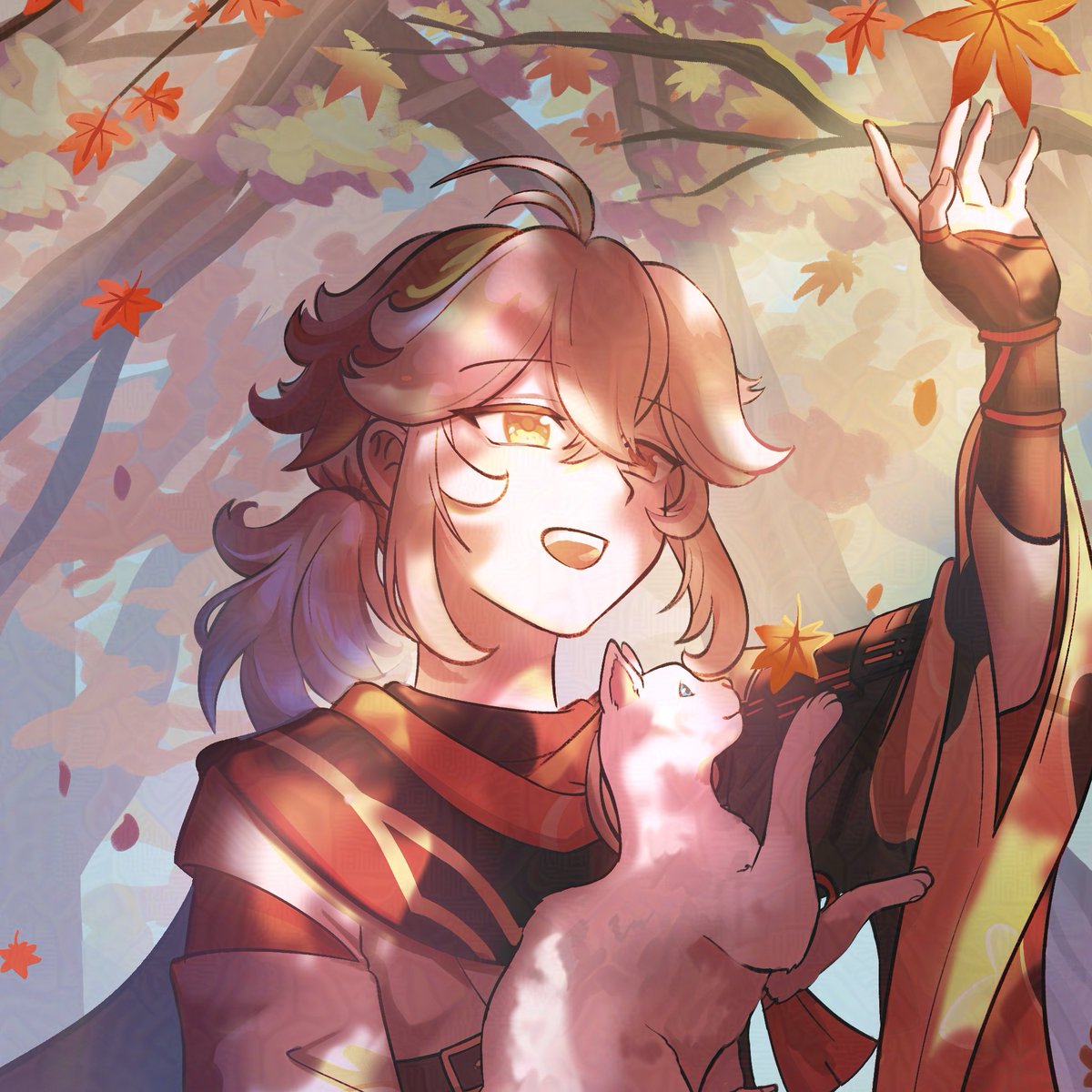 Kazuha my beloved 🍁🐱

#GenshinImpact