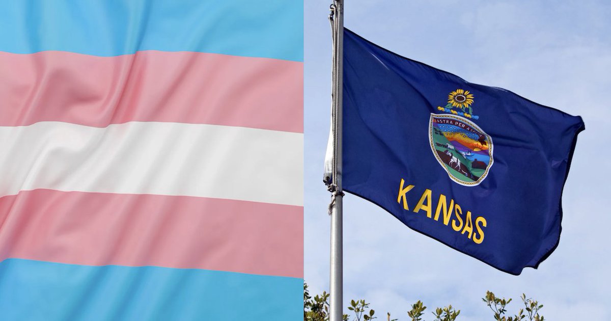 instinctmag's tweet image. More Trans Rights Restrictions in Kansas After Legislature Overrides Governor dlvr.it/TRNgyt #Kansas #LGBTQRights #transrights #LGBTQ #Politics