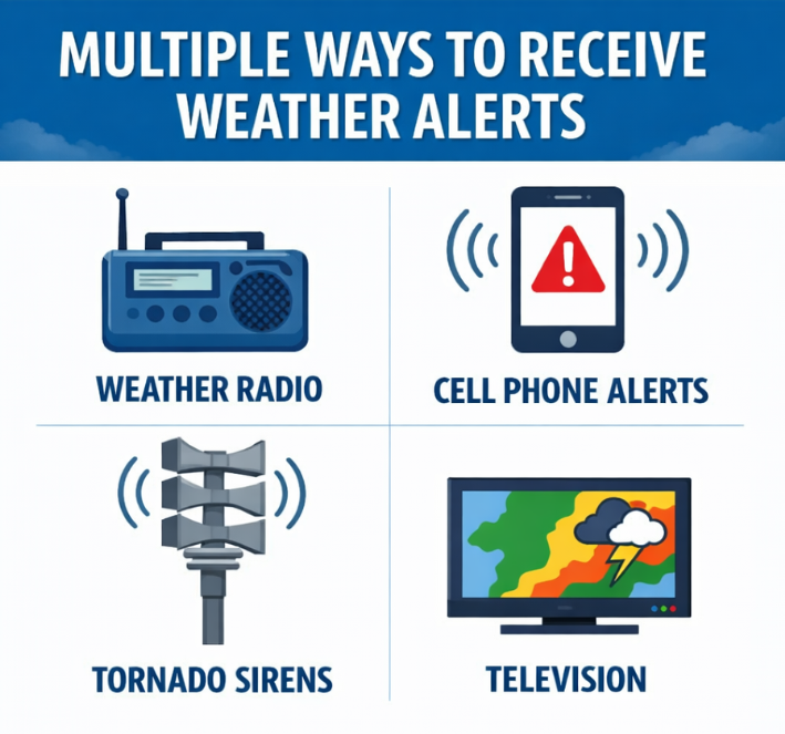 ACHomeland's tweet photo. Have multiple LOCAL sources of severe weather info.  Then use this information to make good decisions appropriate for you and your family. https://t.co/x1zNJ9qzBd