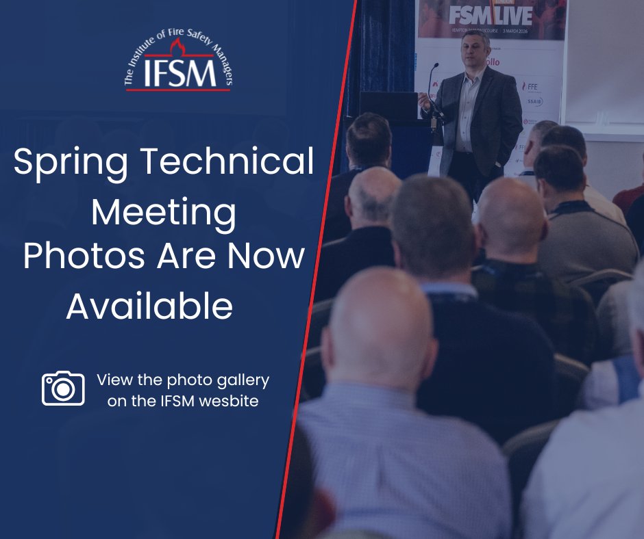 the_ifsm's tweet image. Photos from last week’s Spring Technical Meeting are now available to view in the Gallery on the IFSM website - ifsm.org.uk/gallery/spring…

We would like to say a massive thank you to our fantastic speakers for an insightful and informative day 👏#IFSM #Firesafety