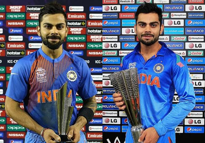 Most Runs by Indians in T20WC 2014 &amp; 2016:

592 - VK
403 - VK in Wins
379 - VK batting 2nd
356 - VK in won chases
319 - VK in 2014
302 - VK in 4s 6s
288 - Rohit
273 - VK in 2016
238 - VK in KOs
213 - VK batting 1st
189 - VK in Losses
152 - Yuvi
139 - MS

It was VK &amp; Hari-OM.